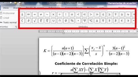 Cómo Insertar O Escribir Ecuaciones Y Fórmulas Matemáticas En Word