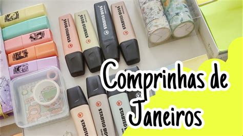 Unboxing Comprinhas De Papelaria Do M S De Janeiro Tudo Que Agreguei