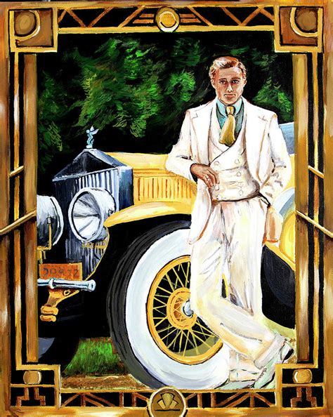 Redford As Jay Gatsby Painting By Steve Ellenburg Fine Art America