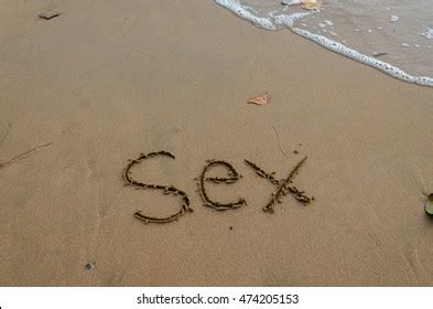Sex Message On Beach Alphabet Handwritten Stock Photo Shutterstock