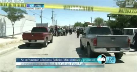 Balacera entre Municipales y Extorsionadores en Ciudad Juárez Chihuahua