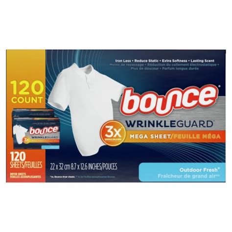 Bounce Wrinkleguard Outdoor Fresh Mega Dryer Sheets Ct Ralphs