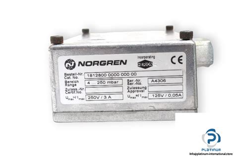 Norgren Electro Mechanical Pneumatic Pressure Switch