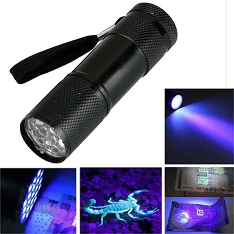 Uv Led Flashlight Mini Aluminum Uv Ultra Violet Led Flashlight Torch