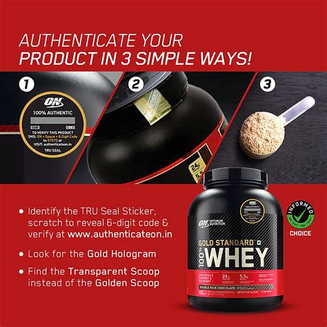 Optimum Nutrition Gold Standard 100 Whey Protein Powder 4k G Double Rich Chocolate Muscle