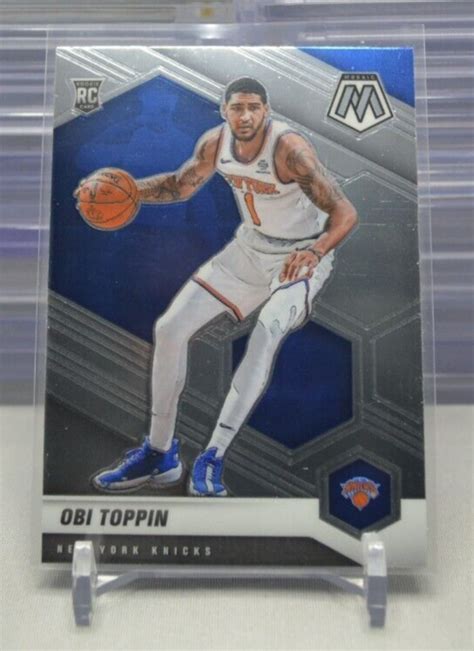 Obi Toppin 2020 21 Panini Mosaic Base RC 220 New York Knicks Rookie 4