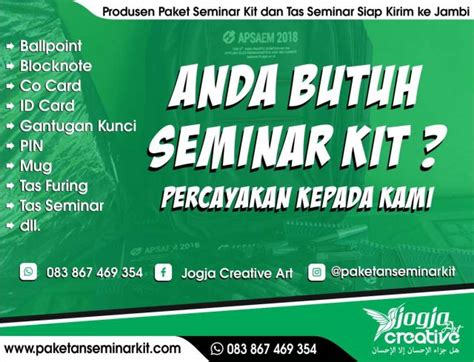 Pabrik Tas Kota Jambi Archives Pesan Paket Seminar Kit Murah Dan