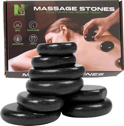 Amazon NatureNoise Hot Stones For Massage Set Of 8 Pcs Basalt Hot Rocks Massage Stones