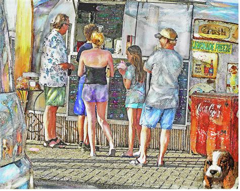 Tasteefreeze At The Beach Digital Art By Jane Schnetlage Fine Art America