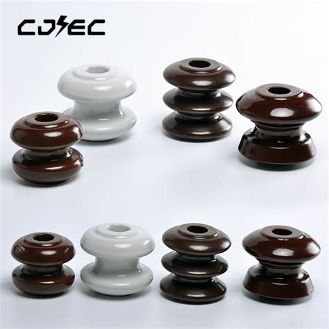 China Bs Shackle Electrical Porcelain Insulators For Low Voltage