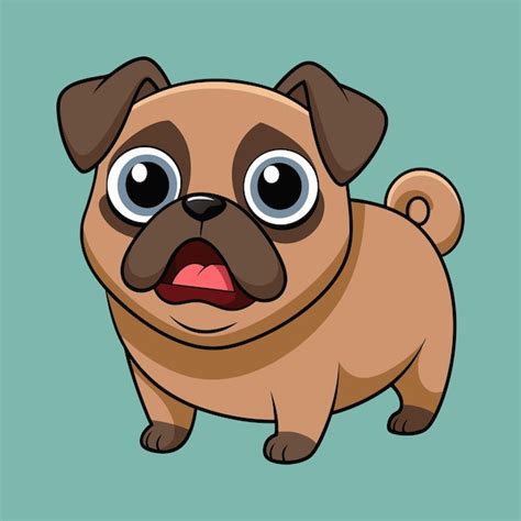 A cartoon dog with a big nose and a big nose | Premium AI-generated vector