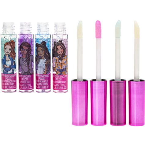 Barbie Townley Girl Super Sparkly 7 Pieces Party Favor Lip Gloss Mak