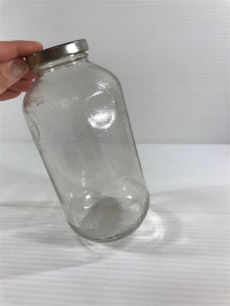 Vintage Glass Juice Bottle Large Decorative Bottele Vintage Kitchen Decorative Bottle Organic