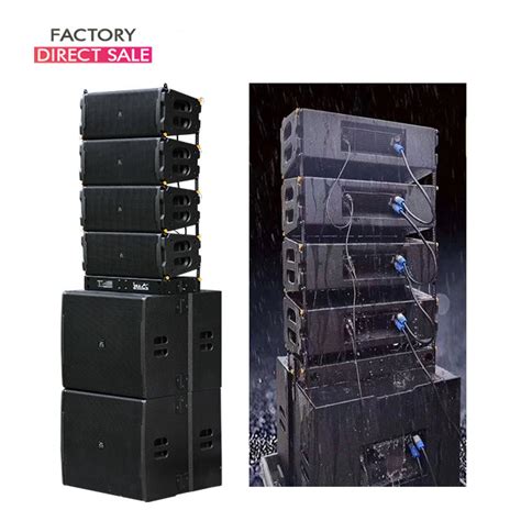 Double 12 Waterproof Neodymium Outdoor Active Line Array Speaker