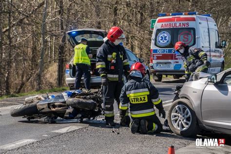 Koszmarny wypadek motocyklisty pod Wrocławiem Pojawiło się nagranie