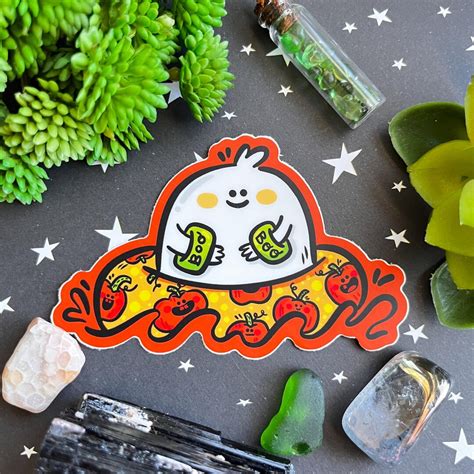 Hot Ghoul Summer Floaty Vinyl Sticker Etsy