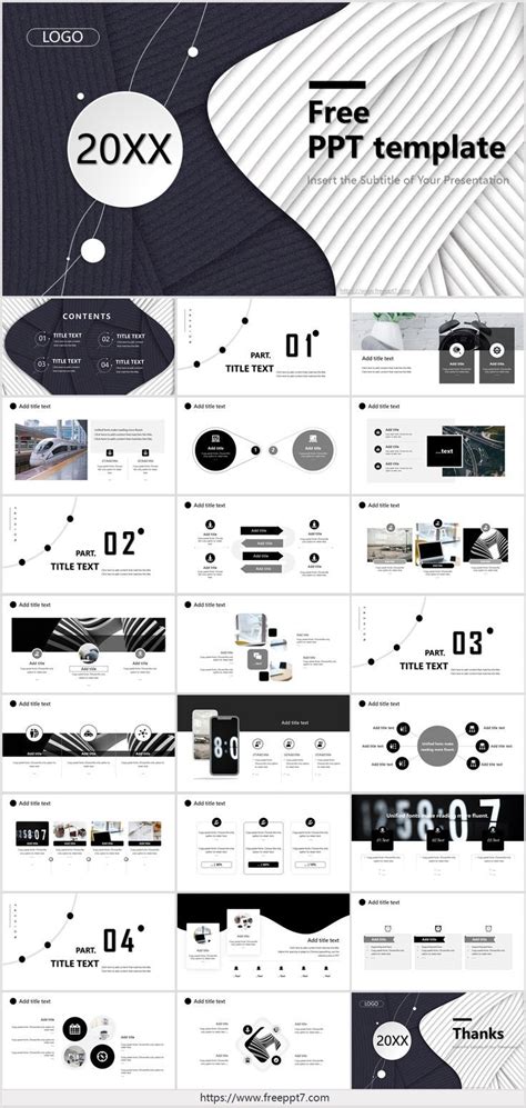 Black and white texture business PowerPoint Templates | Business ...