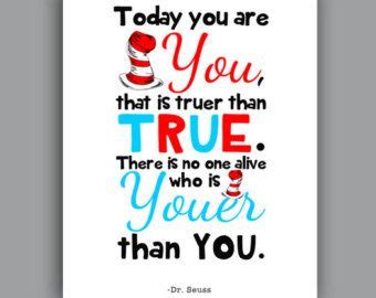 Printable Dr Seuss Quote Cat in the Hat Nursery Quote the More That You ...