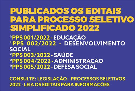 Processos Seletivos Prefeitura Municipal De Vespasiano