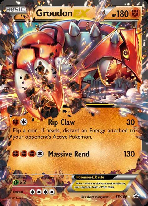 Groudon Ex Xy Pok Mon Card Database Pokemoncard