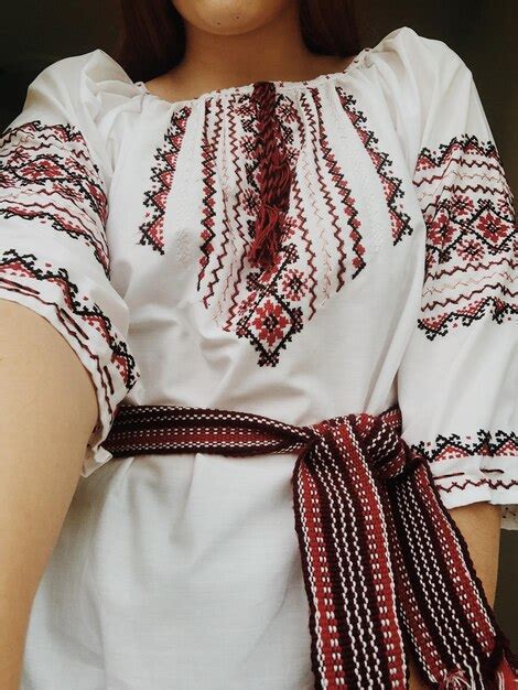 Premium Photo A Girl In A Ukrainian Embroidered Shirt Traditional Clothes