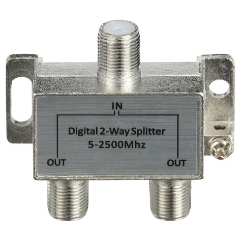 Onn 2 Way Hd Digital High Performance Coax Cable Splitter