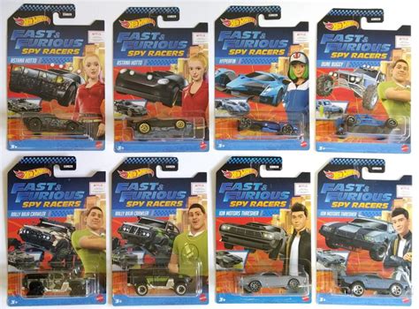Hot Wheels Fast Furious Spy Racers Lot 8 Models GNN29 Muscara