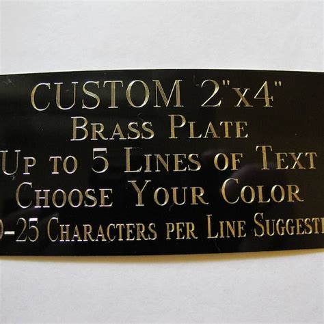 Trophy Engraving Name Plate Etsy