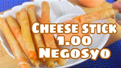 How To Make Cheese Sticks Pang Negosyo Youtube