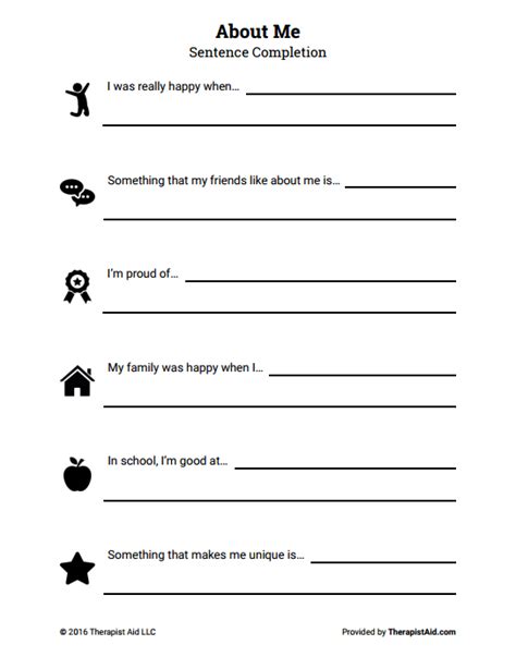 Authentic Self Worksheets