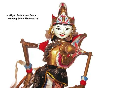 Antique Javanese Puppet Wayang Golek Marienette Indonesian Hand