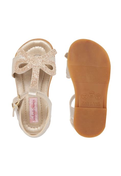 Sandália Sonho de Criança Menina Nude Compre Agora Dafiti Brasil
