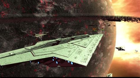 The Massive Assertor Star Dreadnought In Star Wars Empire At War Youtube