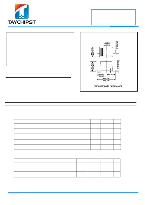 Sod Fl Datasheet Pages Taychipst Surface Mount Schottky Power