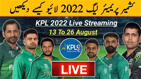 Kpl Official Broadcasters Kashmir Premier League Live Streaming