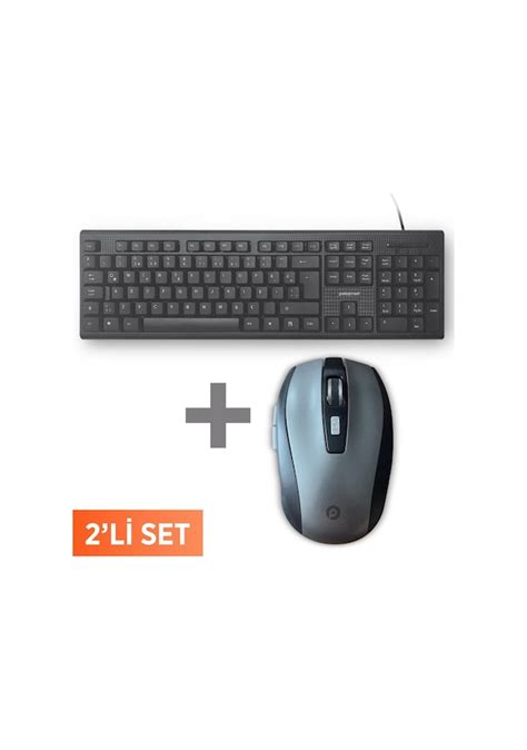 Polosmart Psk Kablolu Klavye Pswm Kablosuz Mouse Siyah Fiyatlar