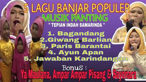 Kumpulan 5 Lagu Banjar Terpopuler Cover Musik Panting Banjar Tepian