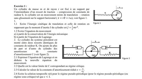 Exercice 1 TD ONDES ET VIBRATIONS YouTube