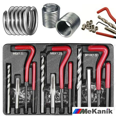 88pc Thread Repair Helicoil Re Thread Tool Kit M6 M8 M10 Inserts Drill Tap Set Ebay