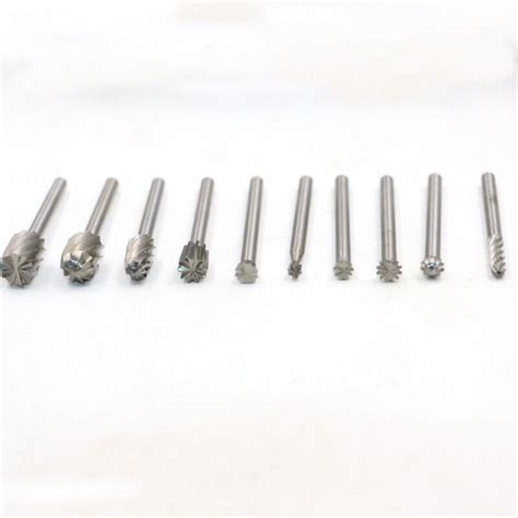 Pcs Mm Shank Highspeed Steel Rotary Burr Set Deburring Polishing