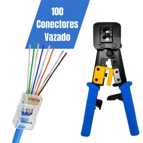 Alicate Crimpar Rj Unidades Conector Rj Vazado Shopee Brasil