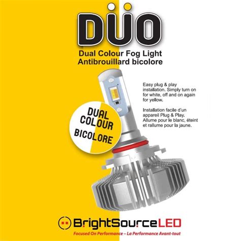 Duo Dual Color LED Fog Light Bulbs H11 Twin Pack 96911