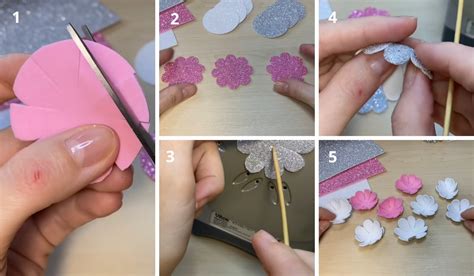 DIY Tutorial De Hermosas Flores Hechas Con Foami De Purpurina