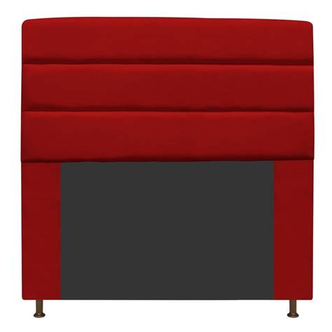 Cabeceira Turim 160 Cm Queen Size Suede Vermelho Camicado