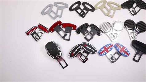 Metal Car Safety Seat Belt Buckle Clip Universal Safety Belt Metal