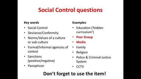 Informal Social Control Examples What Are The Two Examples Of Informal