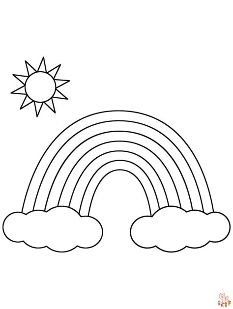 Malvorlage Regenbogen