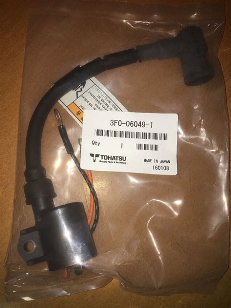 Genuine Tohatsu 3 5hp 2 Stroke Outboard Ht Ignition Coil Lead And Cap 3f0 06049 1 Ebay