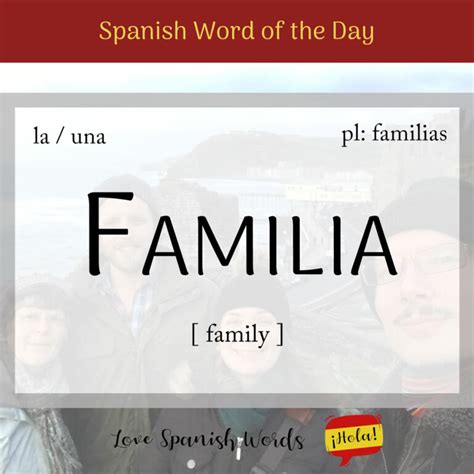 Spanish Word of the Day: Familia (family) - Love Spanish Words