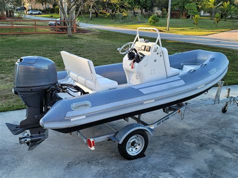 Nautica International Rib 14 Dl Hard Bottom Inflatable Boat 2008 For